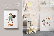 Cute Girl Explorers & Funny Dinos, an Illustration by danceyourlife (Thumbnail 11 of 11)