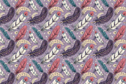 Seamless Patterns Ethereal Feathers, a Pattern Graphic by Designs by Helen Trupak (Thumbnail 4 of 8)