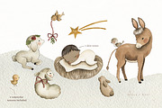 Holy Night - Nativity Scene, an Animal Illustration by Flora+Bear (Thumbnail 3 of 11)