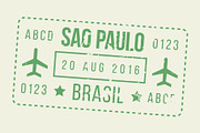 Passport Stamps & Travel Visa Signs, a Transportation Illustration by Kaushal Jangid (Thumbnail 8 of 14)