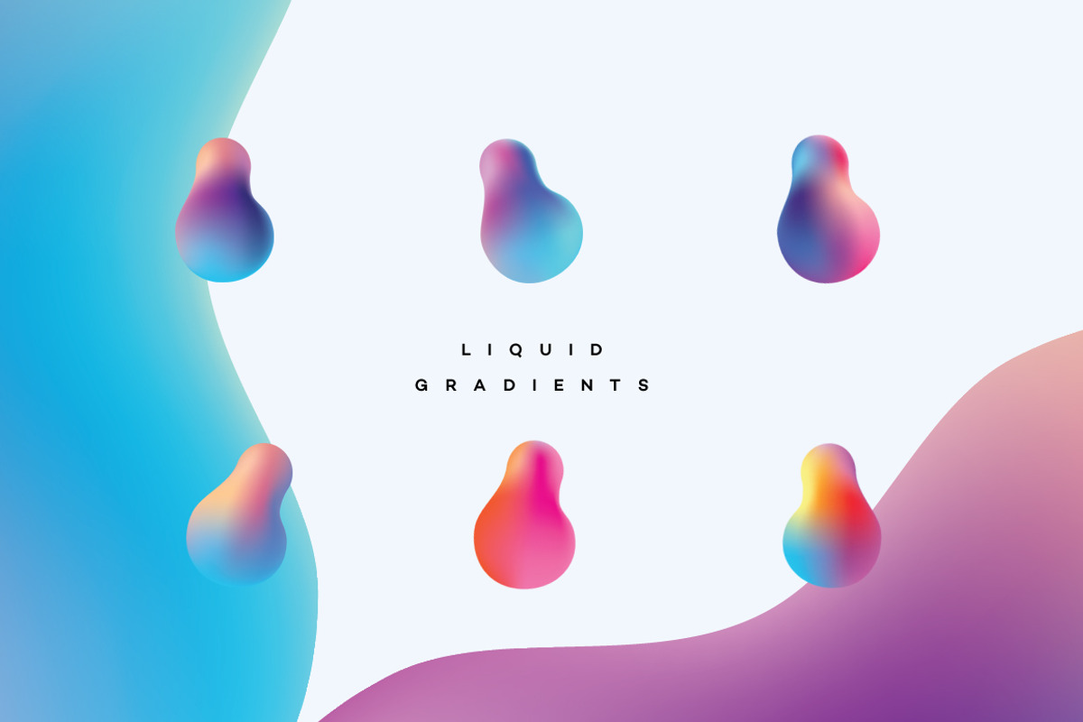 Liquid Gradients Collection, a Texture Graphic by Polar Vectors (Photo 3 of 18)