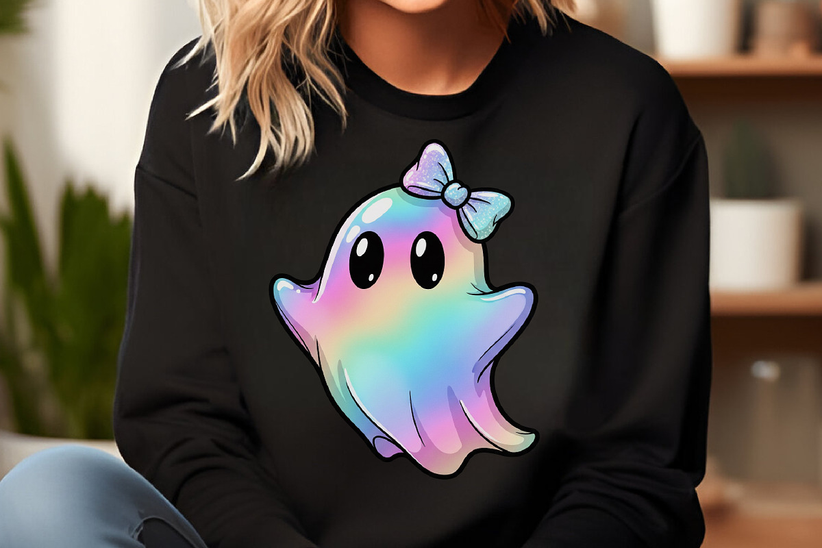Iridescent Ghost Pumpkin PNG, an Illustration by Designworld (Photo 4 of 6)