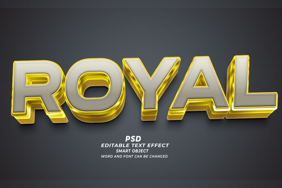 Royal PSD 3d Editable Text Effect, a Layer Style Add-On by TrueVector