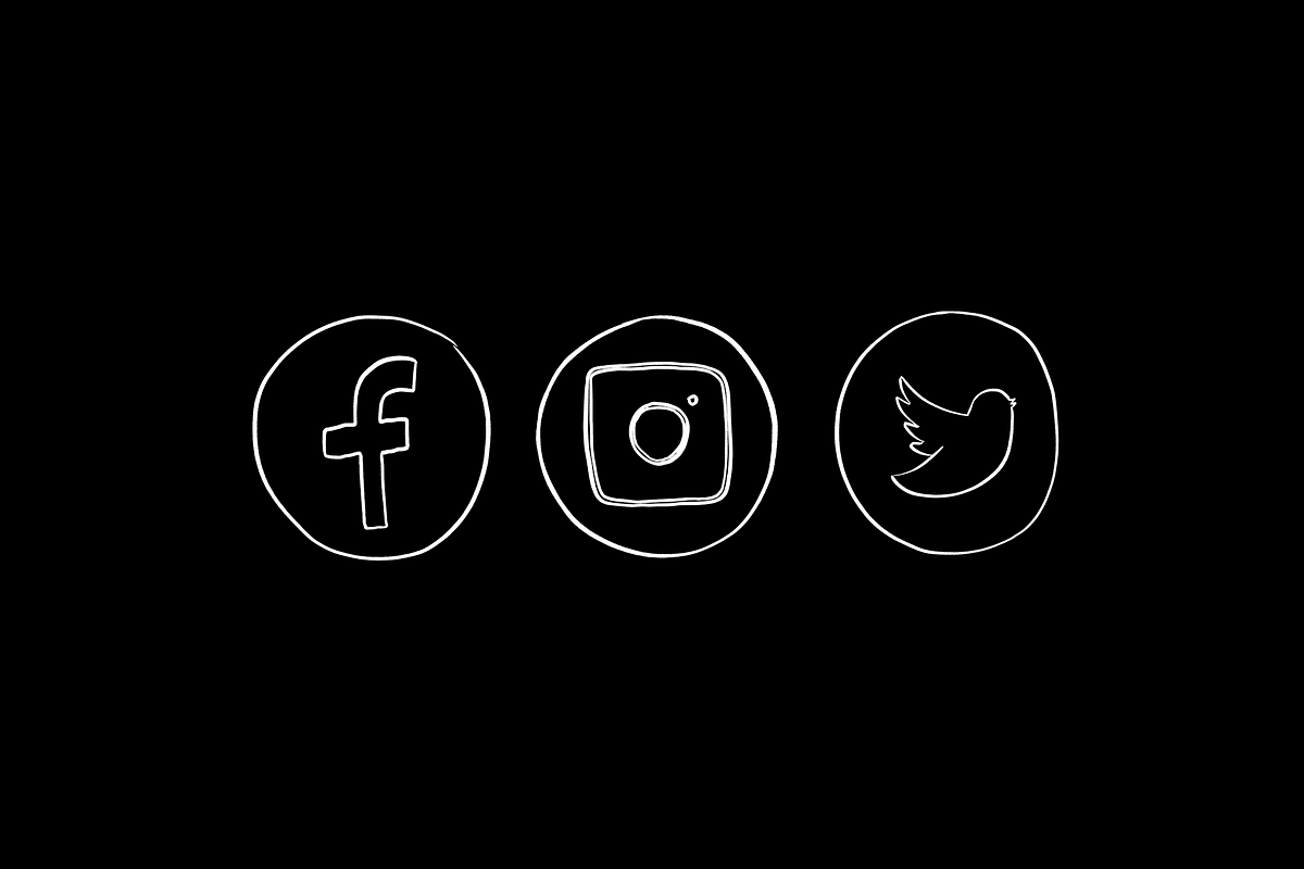 Hand Drawn Social Media Icons, an Icon by The Pigeon Letters (Photo 5 of 5)