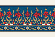 Blue Indian Block Print: Border Vol2, a Pattern Graphic by StabuLaRasa illustration (Thumbnail 8 of 13)