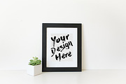 Vertical Black Frame Mockup, a Print Template by Pretty Techie (Thumbnail 2 of 2)