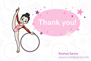 Rhythmic gymnastics characters set, a Sport Illustration by Ksenya Savva (Thumbnail 10 of 10)
