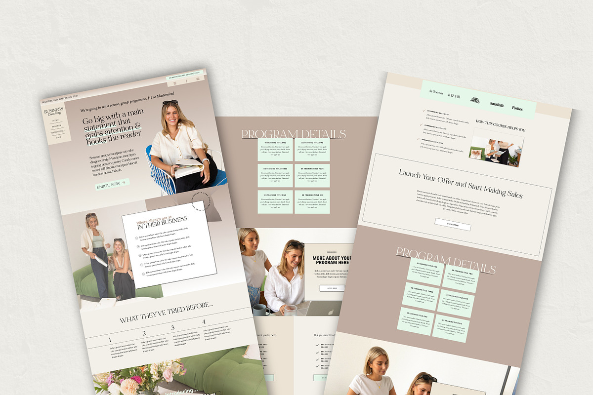 Coaching Sales page Website Template, a Websites & App Template by Field Digital (Photo 11 of 12)