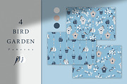 Bird Garden - Seamless Patterns, a Pattern Graphic by Pretty Meerkat (Thumbnail 1 of 5)