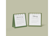 Set of rectangle calendar mockup, a Product Mockup by mockupocka (Thumbnail 4 of 12)