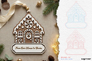 Gingerbread Houses Ornament Bundle, a Decorative Illustration by svgocean (Thumbnail 7 of 13)