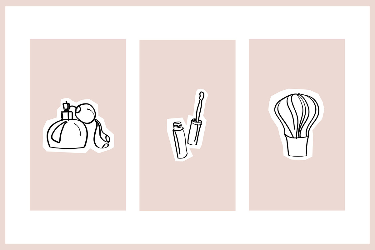 18 Instagram Stories Highlight Icons, a Social Media Template by Kristina Dubnovitskaya (Photo 2 of 6)