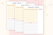 Minimalist Monthly Planner | Canva, a Stationery Template by CreativeBundlex (Thumbnail 3 of 4)