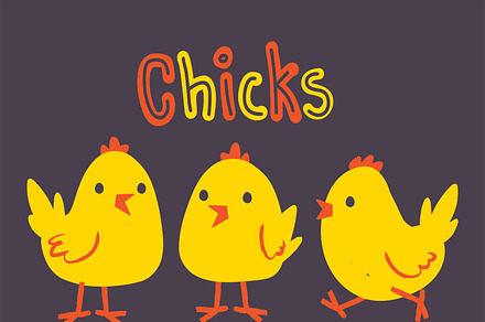 Chicken Cartoon Set 