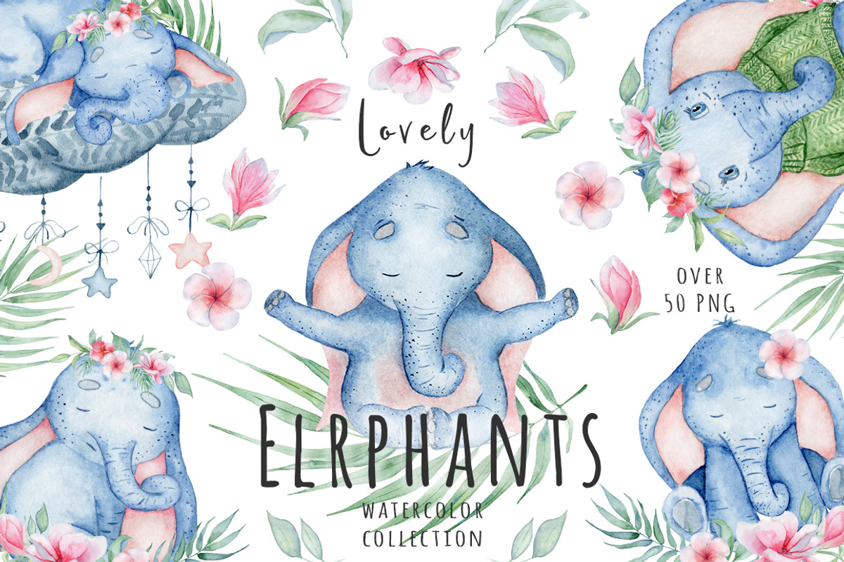 Watercolor animals BUNDLE, an Animal Illustration by Evgeniia