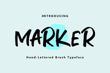Marker Brush Font