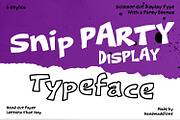 Snip Party Font, a Handwritten Font by Handmadefont (Thumbnail 1 of 18)