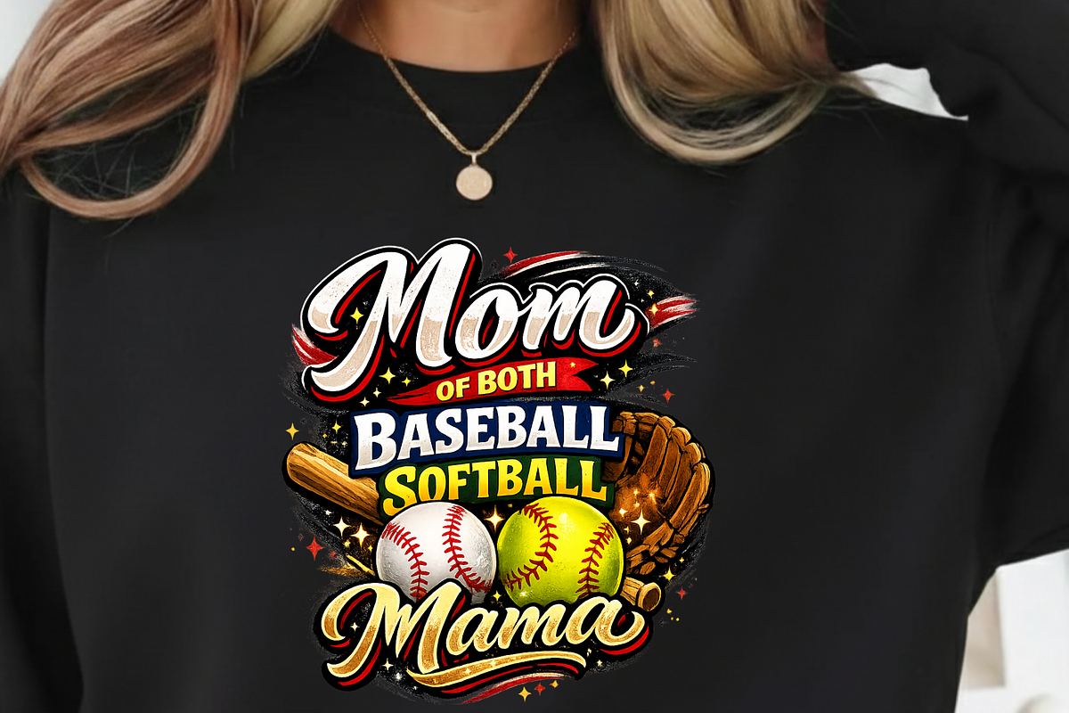Mom Of Both Baseball Softball PNG, a Graphic by Vector Portal (Photo 7 of 9)