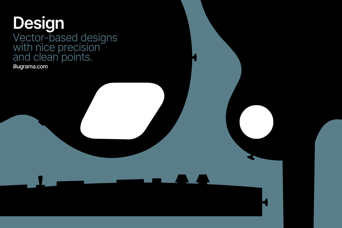 Guitar & Bass - Modern Graphics, an Object Illustration by illugrama (Photo 12 of 24)