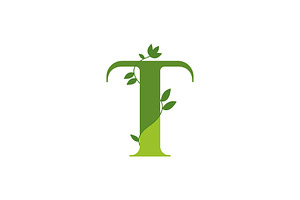 Letter T Natural Logo, a Branding & Logo Template by Salman Shop