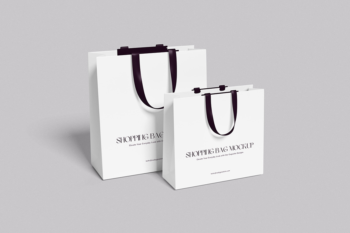 High-Quality Shopping Bag Mockup, an Advertising Mockup by swsi-studio (Photo 5 of 5)