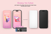 Phone Screen Mockup Set, an iPhone Mockup by ForgeDesign (Thumbnail 2 of 13)