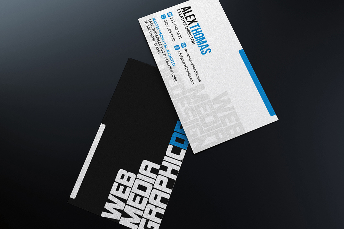 Designer Business Card, a Business Card Template by Marvel (Photo 4 of 5)