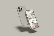 iPhone 15 Pro Mockup, an iPhone Mockup by Bangdastudio (Thumbnail 4 of 7)