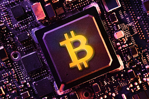 Bitcoin Embedded in High-Tech Microchip, a Technology Photo by Davizro's Market