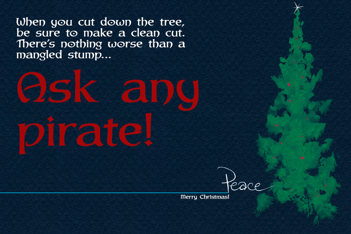 Peace tree & a sharp font: Cutlass preview 2