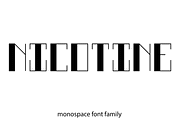 Nicotine font family, a Sans Serif Font by Milk Fonts