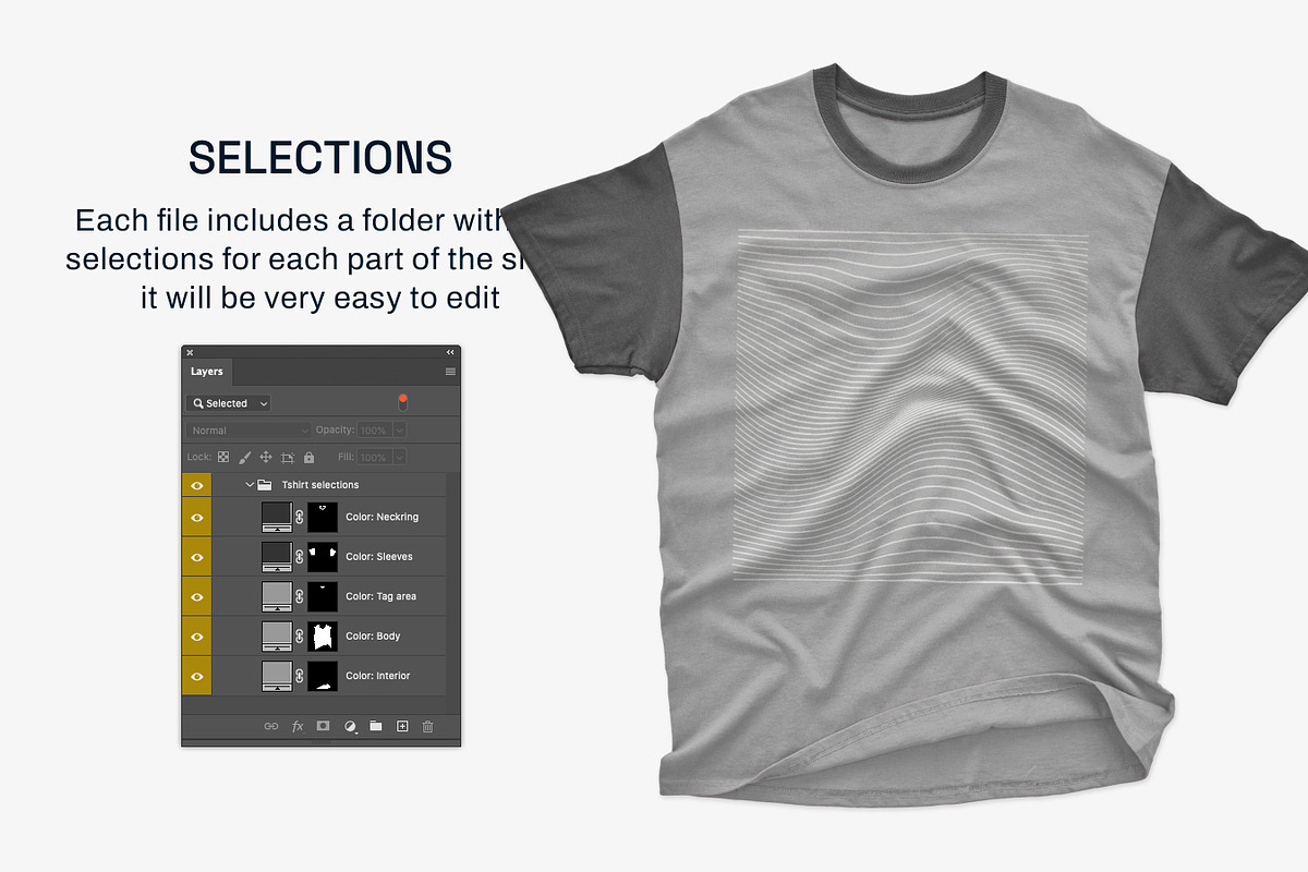 Gildan Mens Adult T-Shirt Mockups, a Shirt Mockup by GraphicHero (Photo 6 of 9)