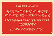 Heldies – Retro Vintage Script Font, a Script Font by Blankids Studio (Thumbnail 8 of 12)
