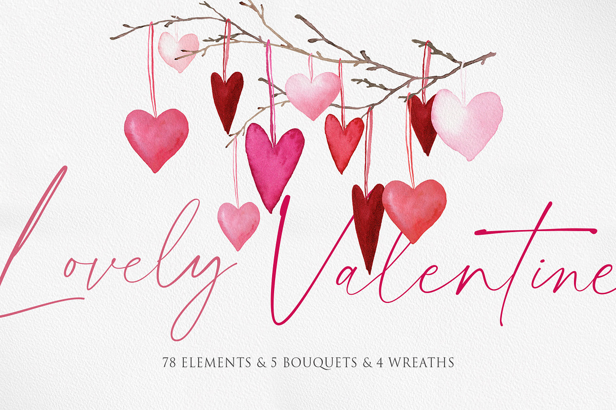 Watercolor flower - Lovely Valentine, an Illustration by Beigetime (Photo 1 of 8)