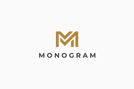 Monogram  Letter M logo design, a Branding & Logo Template by johnkent