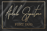 Andalo Font DUO, a Script Font by GraphicDash (Thumbnail 1 of 5)