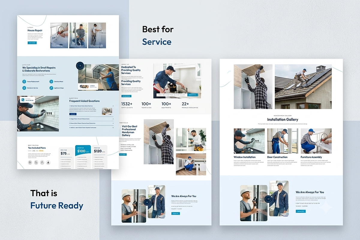 HouzFix - Handyman Services WP Theme, a WordPress Template by ThemesRain (Photo 3 of 3)