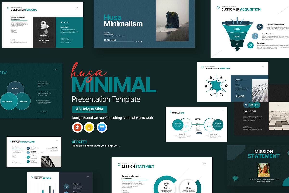 Minimal Presentation Template, a Presentation Template by Work_Stock (Photo 1 of 8)