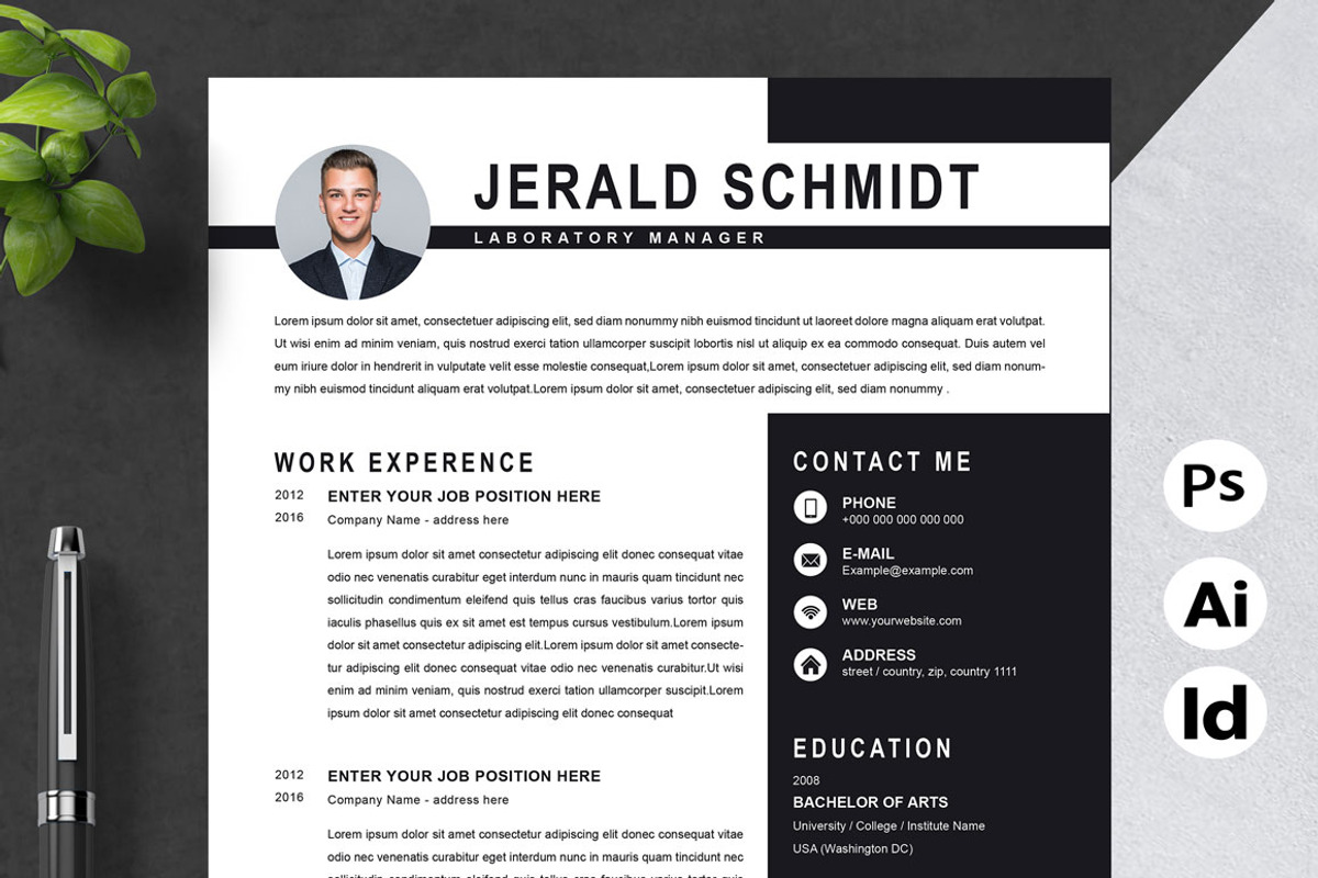 Laboratory Manager Resume, a Resume Template by Attractive Resume (Photo 1 of 3)