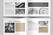 Modern Architecture Portfolio Layout, a Stationery Template by MightyDesign (Thumbnail 5 of 8)