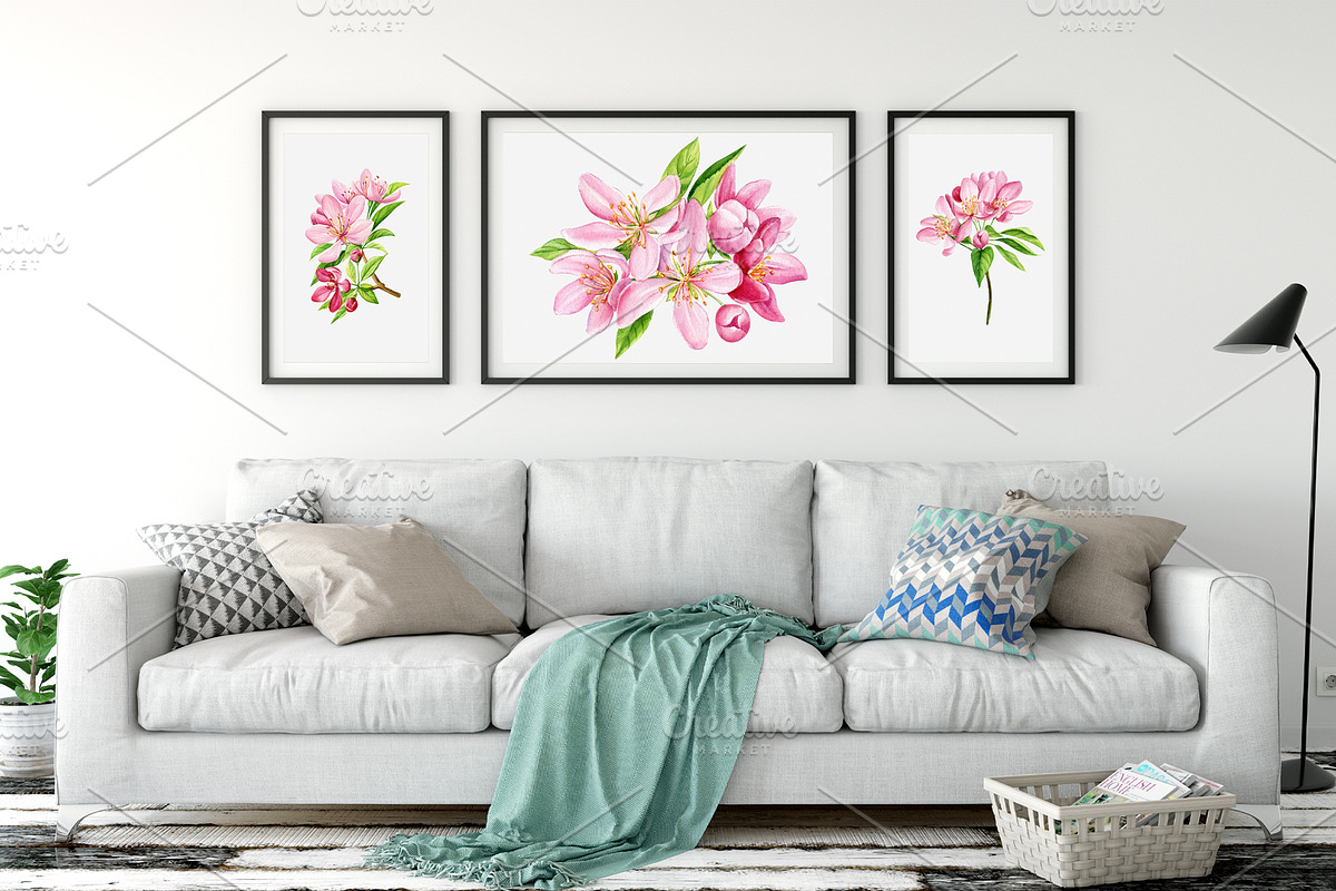 Watercolor Cherry blossom Sakura, an Object Illustration by Hanna Hryharenka (Photo 6 of 8)