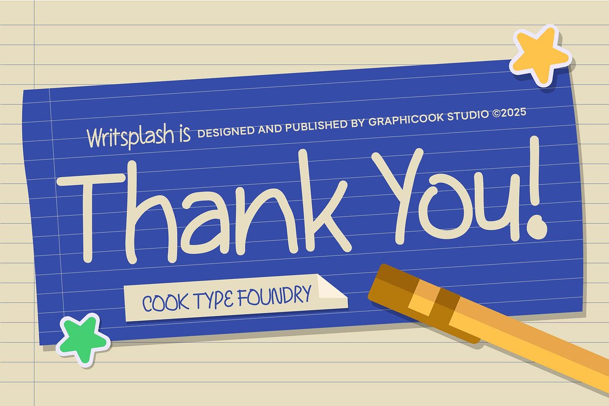 Writsplash, a Handwritten Font by graphicook (Photo 10 of 10)