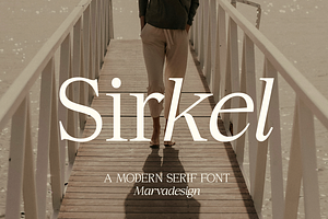 Sirkel - A Modern Serif Font, a Serif Font by Marvadesign