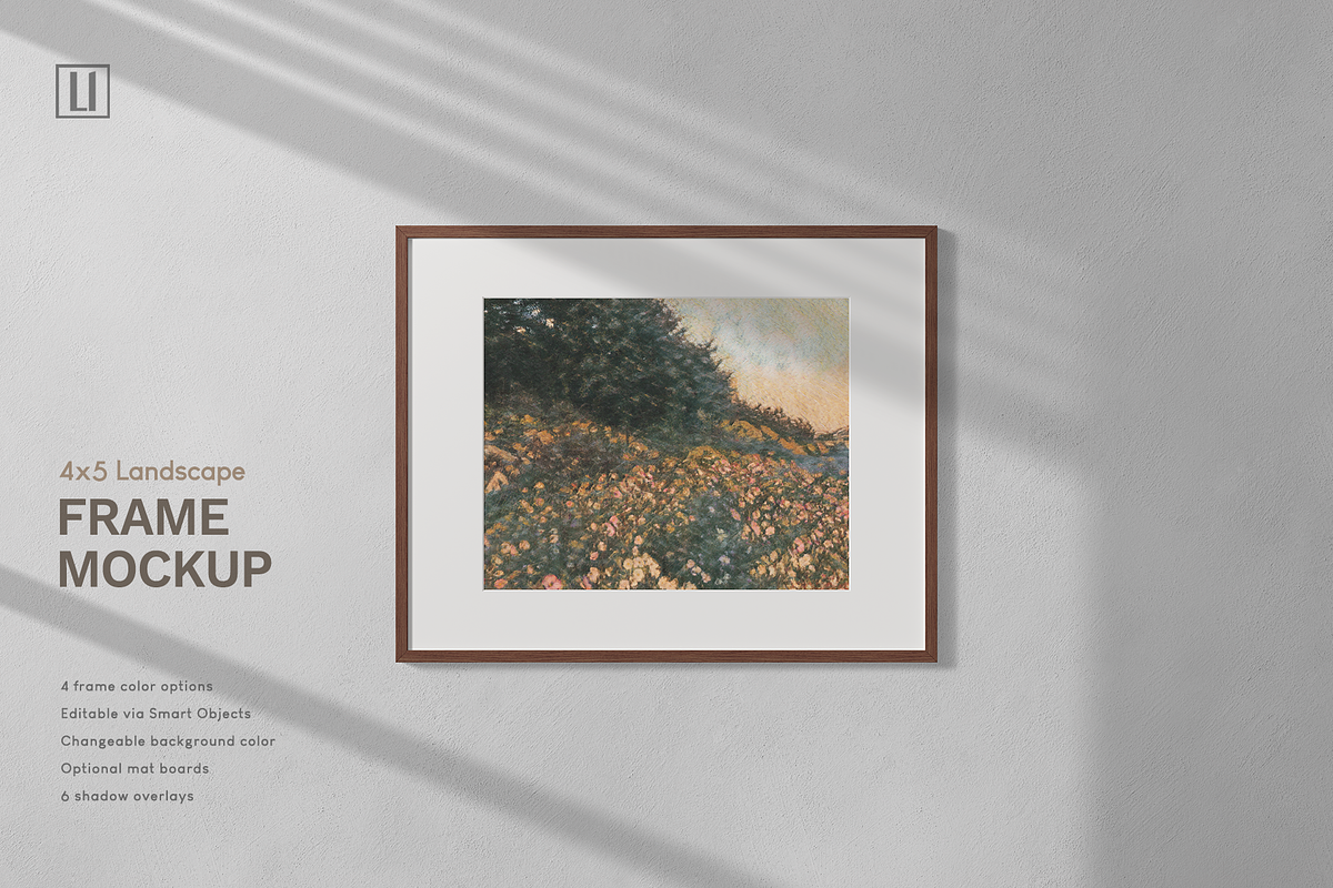 4x5 Frame Mockup Landscape, a Household Mockup by Lelu Art Design (Photo 1 of 11)