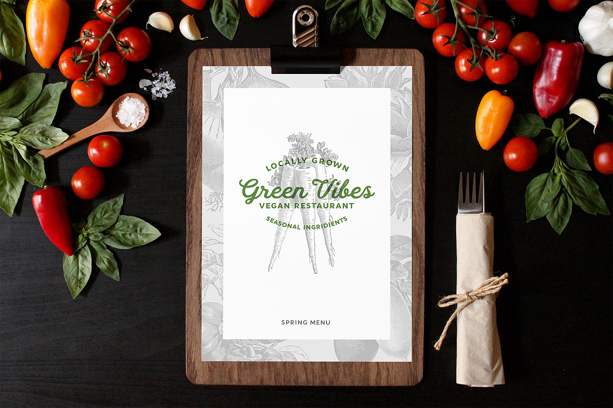 220 Vintage Vegetable Illustrations, a Food Illustration by Graphic Goods (Photo 6 of 12)