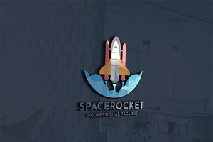 Space Rocket Logo