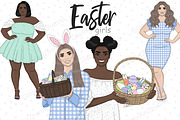 Easter Bright Girls PNG Clipart, a Person Illustration by GlamArtZhanna (Thumbnail 1 of 5)