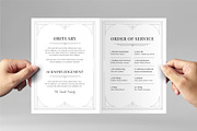 Contemporary Funeral Service Program, a Flyer Template by BrandPacks (Thumbnail 2 of 8)
