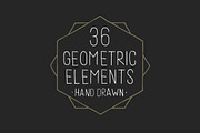 Hand Drawn Geometric Elements, an Object Graphic by danielcomerci (Thumbnail 1 of 4)