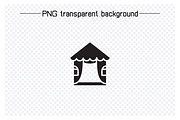 Camping Tent Teepee Tent Icons Set, a Solid Icon by Designfour (Thumbnail 4 of 7)